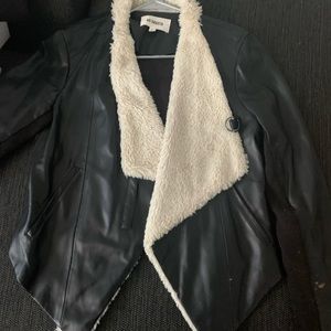 Faux leather jacket